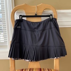 Bolle pleated tennis skirt like new condition grey with purple size L